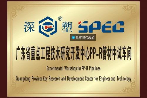 广东省重点工程技术研究开发中P-B管材中试车间